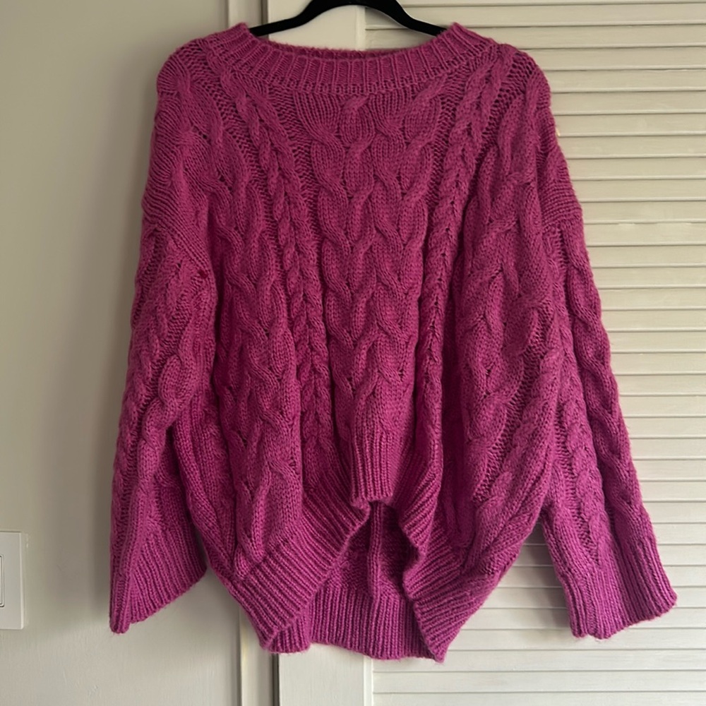 Pink chunky sweater